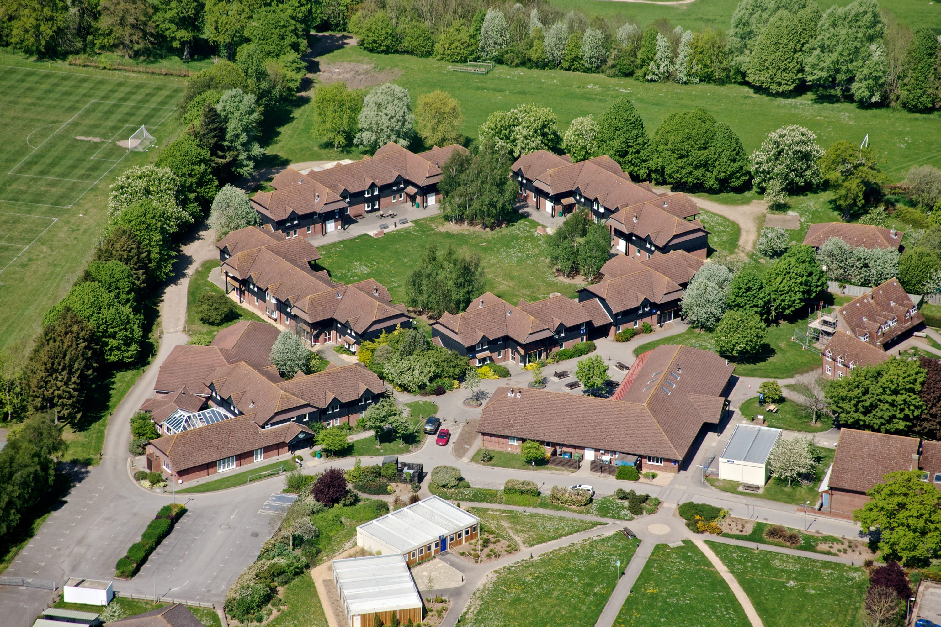 Кампус Sparsholt College с высоты